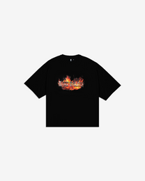 SKULL IN FLAMES TEE