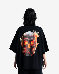 SKULL IN FLAMES TEE