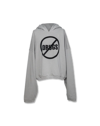 NO DRUGS DOUBLE HOOD HOODIE