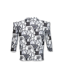 DISTORTED IDENTITY BLAZER