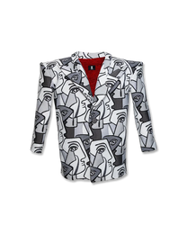 DISTORTED IDENTITY BLAZER