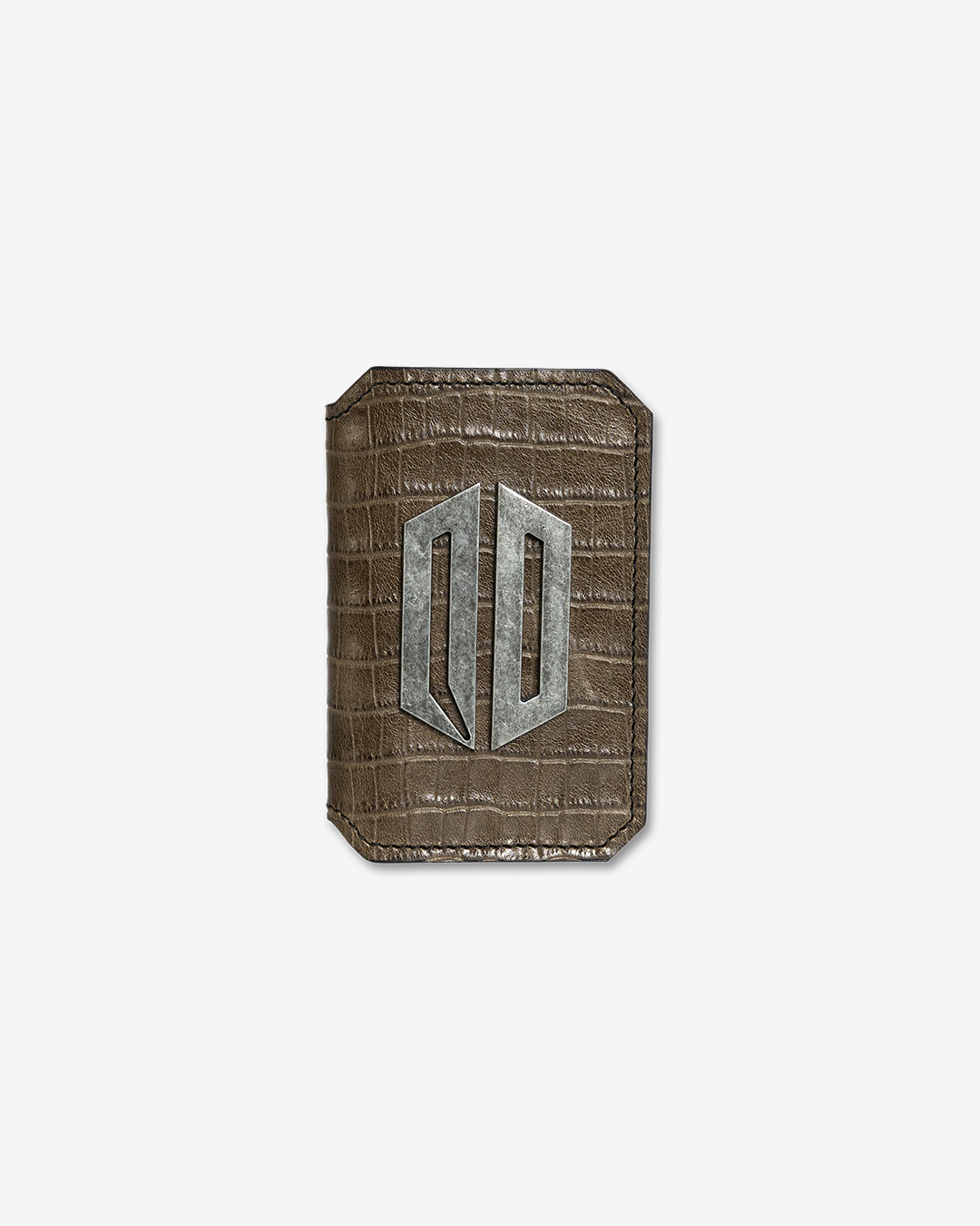 AMERICAN CROCODILE VERTICAL LEATHER WALLET