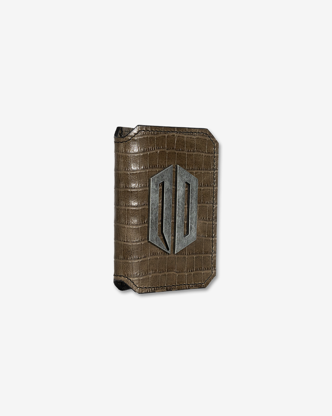 AMERICAN CROCODILE VERTICAL LEATHER WALLET