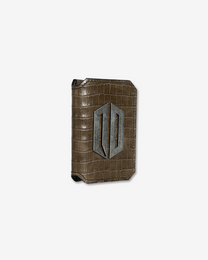 AMERICAN CROCODILE VERTICAL LEATHER WALLET