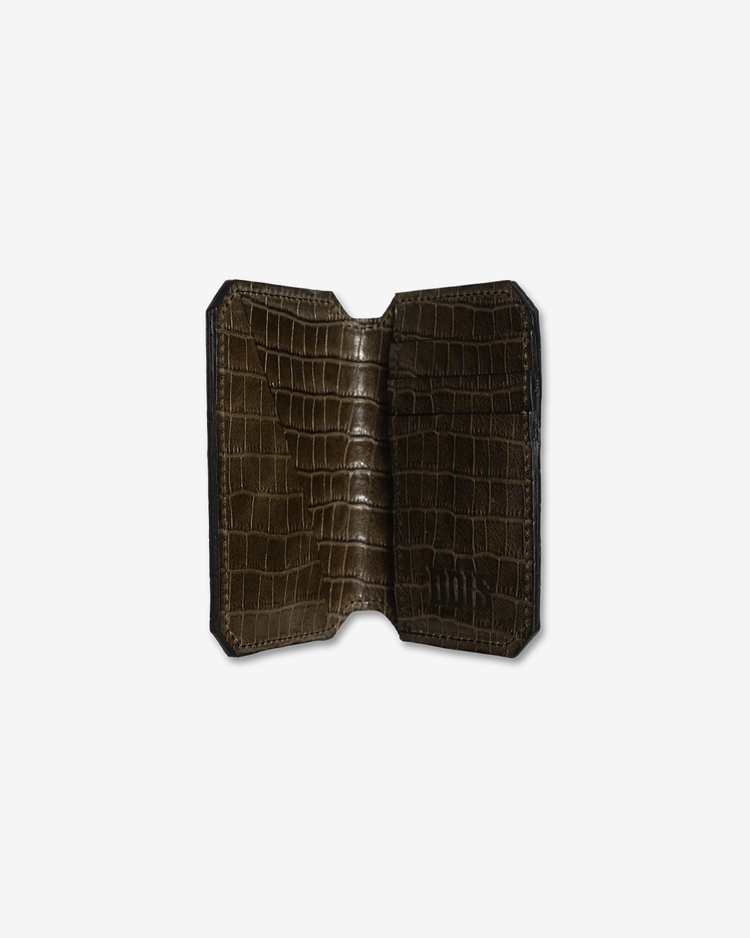 AMERICAN CROCODILE VERTICAL LEATHER WALLET