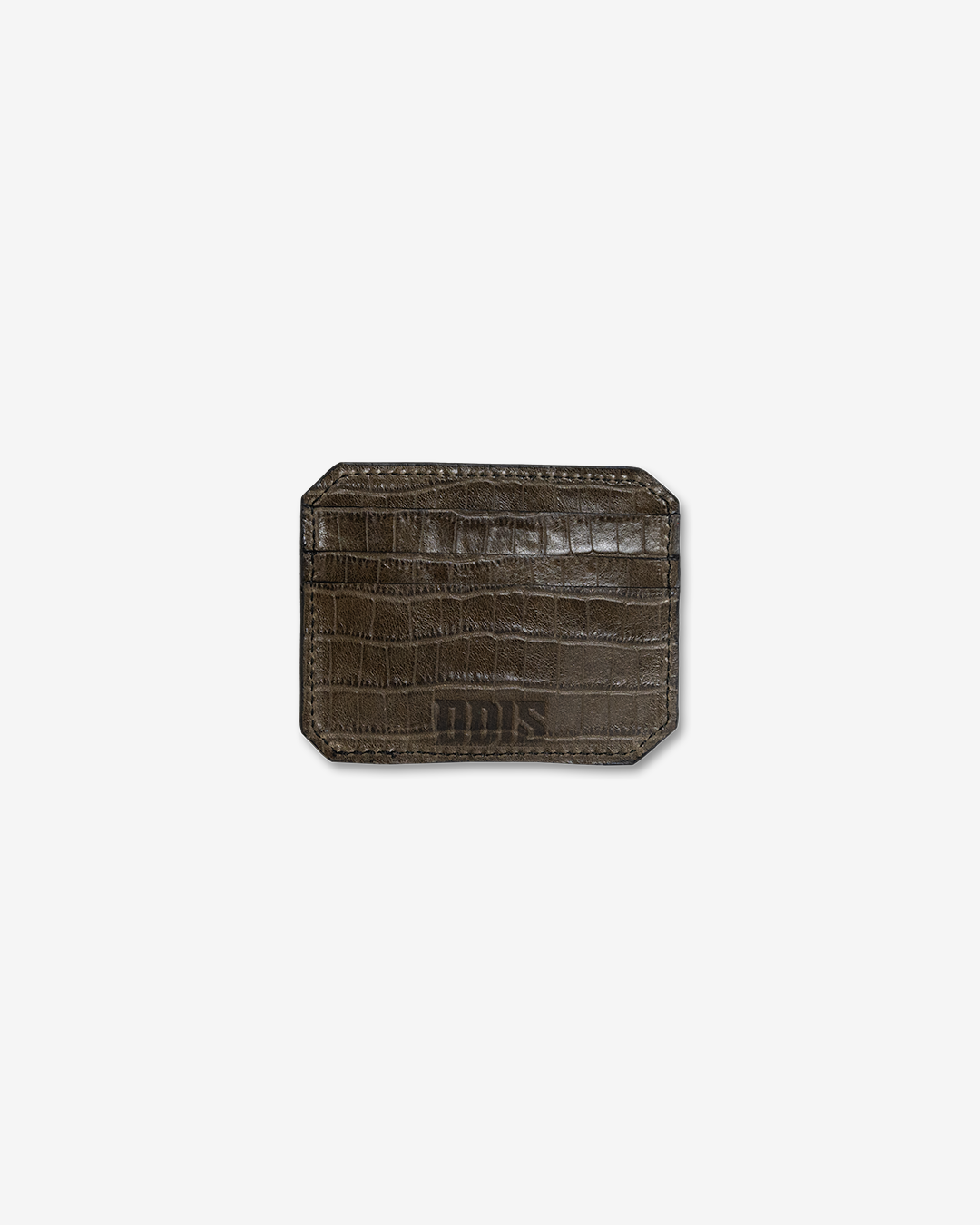 AMERICAN CROCODILE LEATHER CARDHOLDER