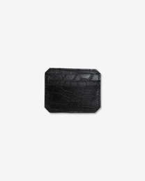 BLACK CAIMAN LEATHER CARDHOLDER