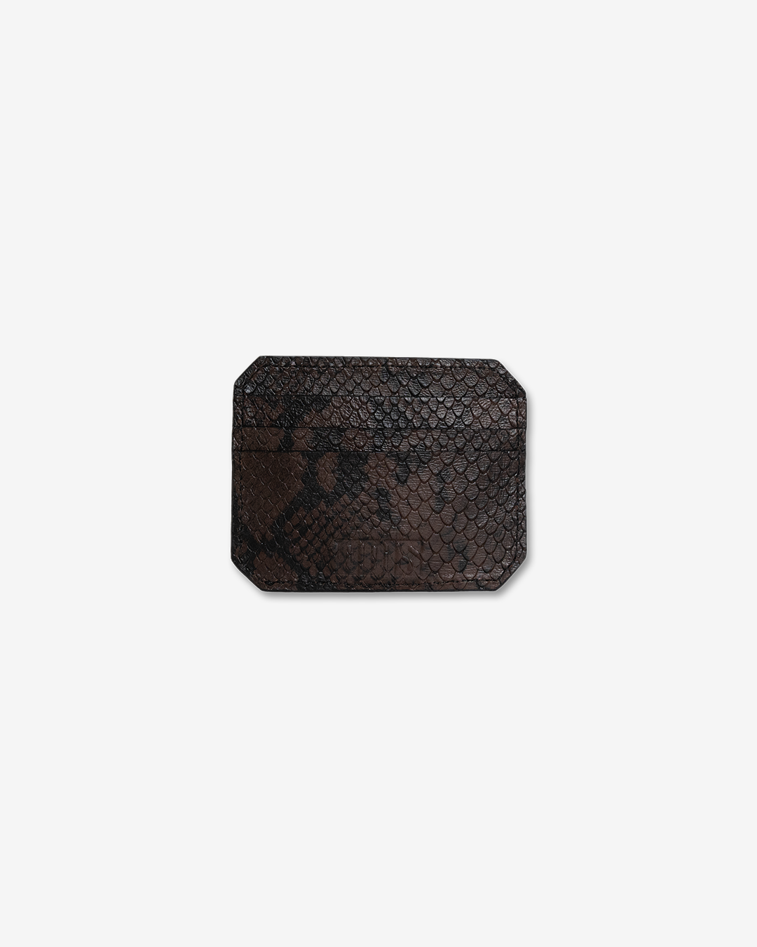 BROWN PYTHON CARDHOLDER