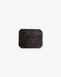 BROWN PYTHON CARDHOLDER