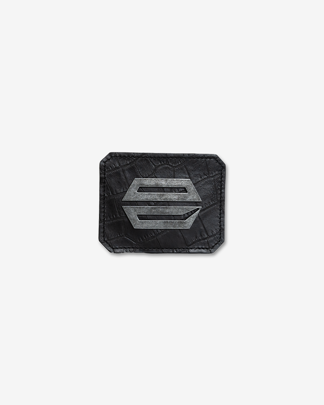 BLACK CAIMAN LEATHER CARDHOLDER