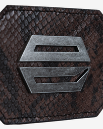 BROWN PYTHON CARDHOLDER