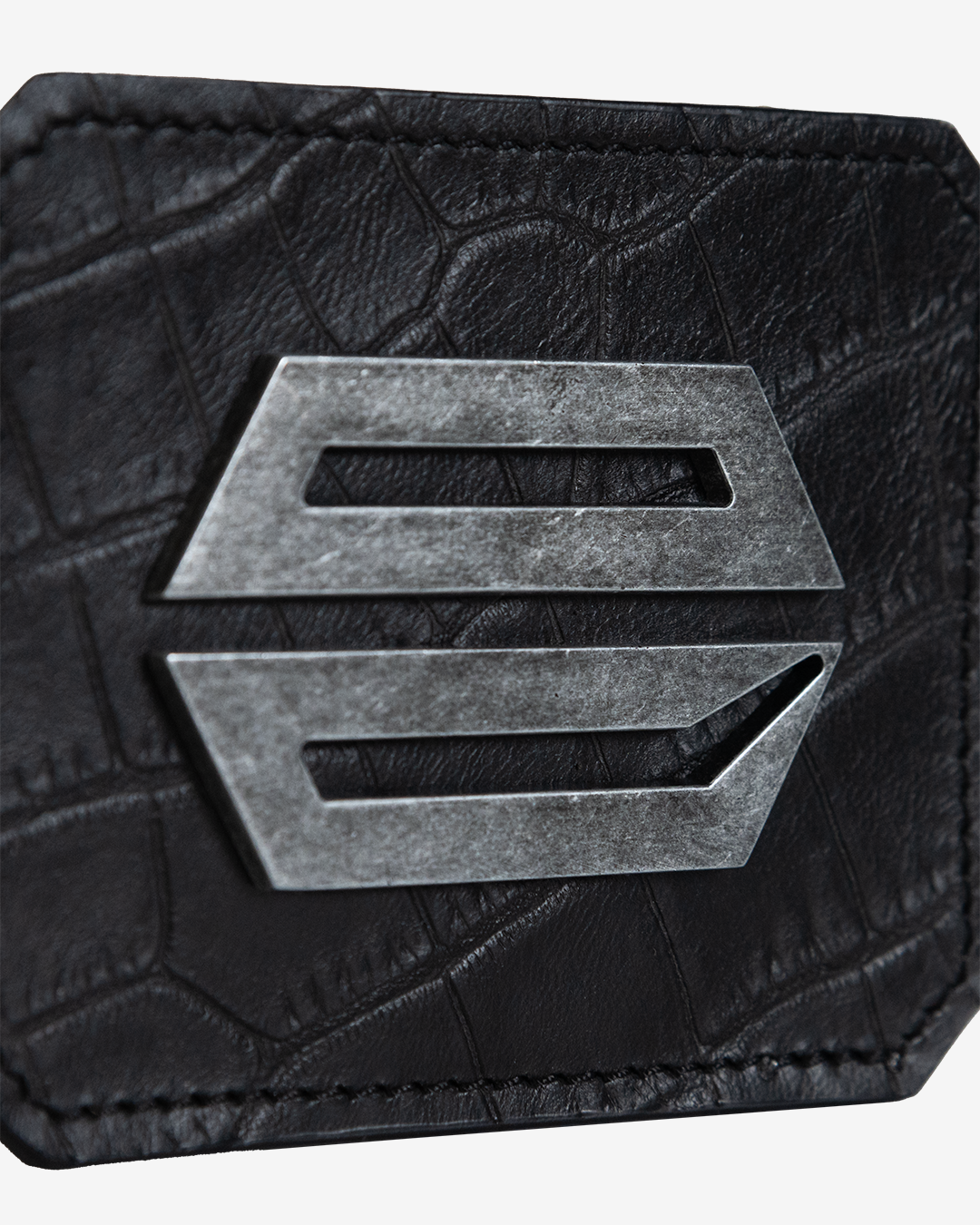 BLACK CAIMAN LEATHER CARDHOLDER