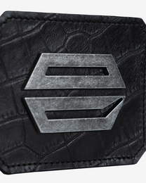 BLACK CAIMAN LEATHER CARDHOLDER