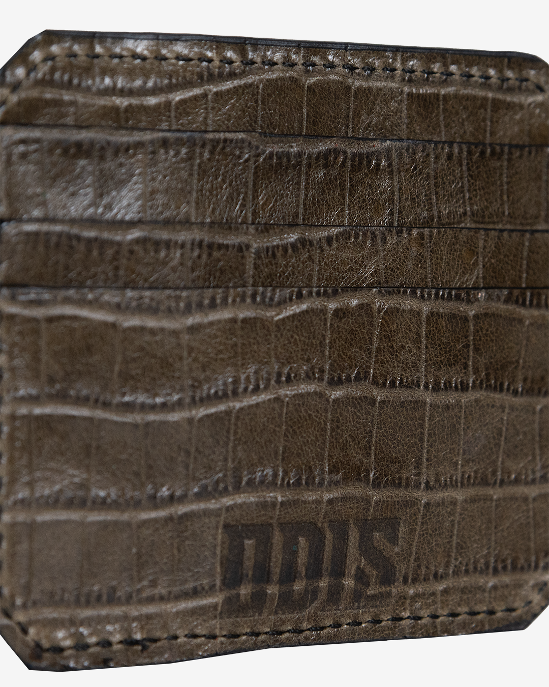 AMERICAN CROCODILE LEATHER CARDHOLDER