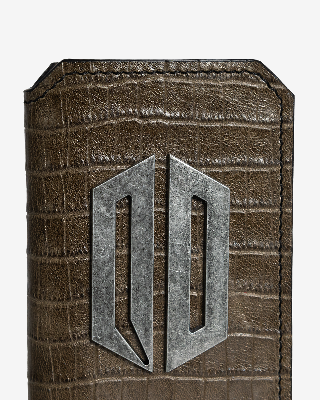 AMERICAN CROCODILE VERTICAL LEATHER WALLET