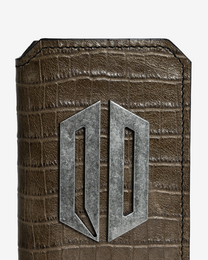 AMERICAN CROCODILE VERTICAL LEATHER WALLET