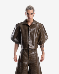 AMERICAN CROCODILE LEATHER SHIRT