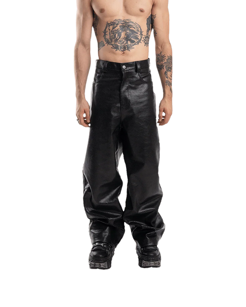 MAMBA BAGGY LEATHER PANTS – ODIS