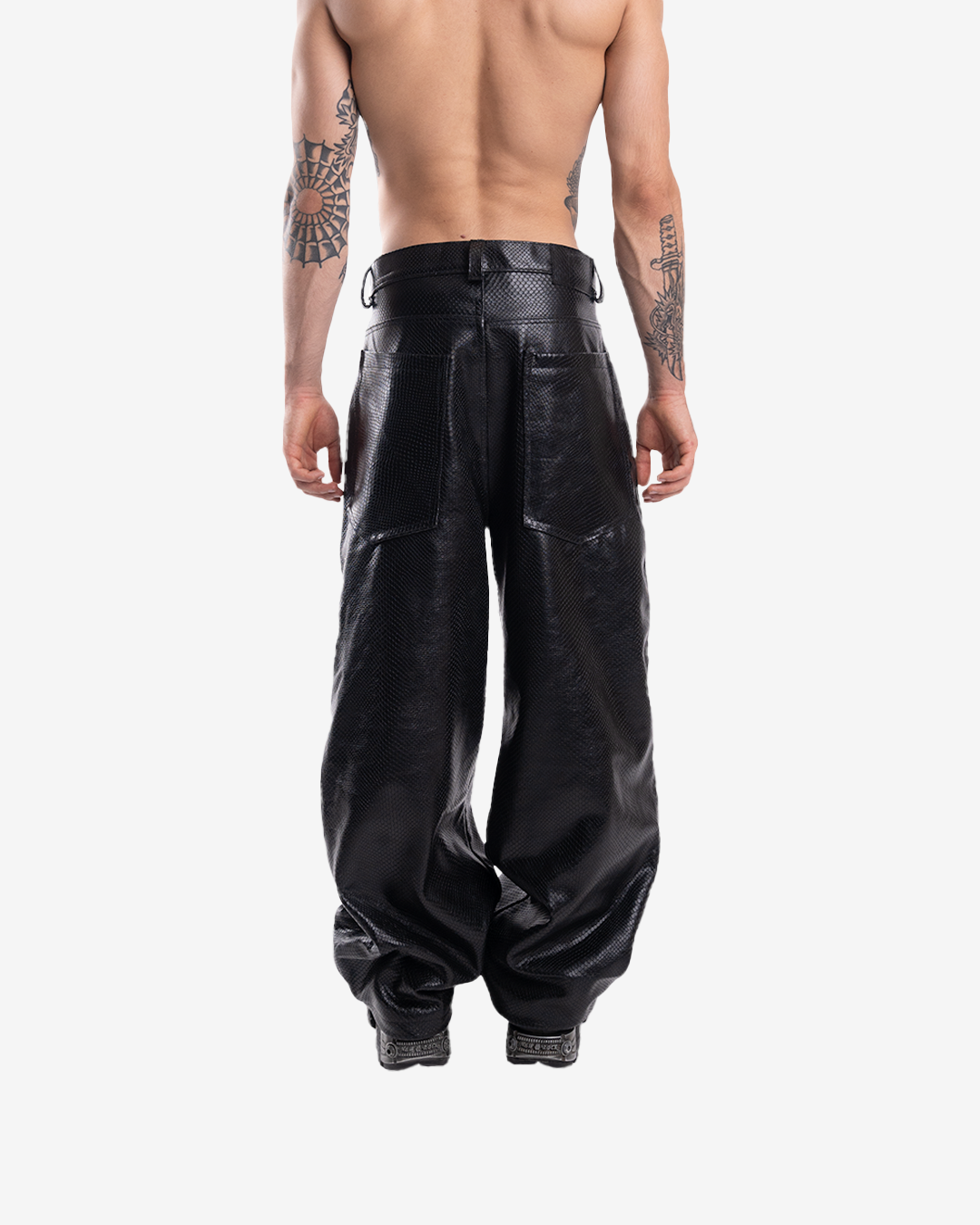 MAMBA BAGGY LEATHER PANTS