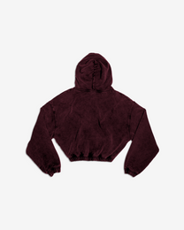 HEAVY-WEIGHT WASHED RED REVERSE LOGO HOODIE