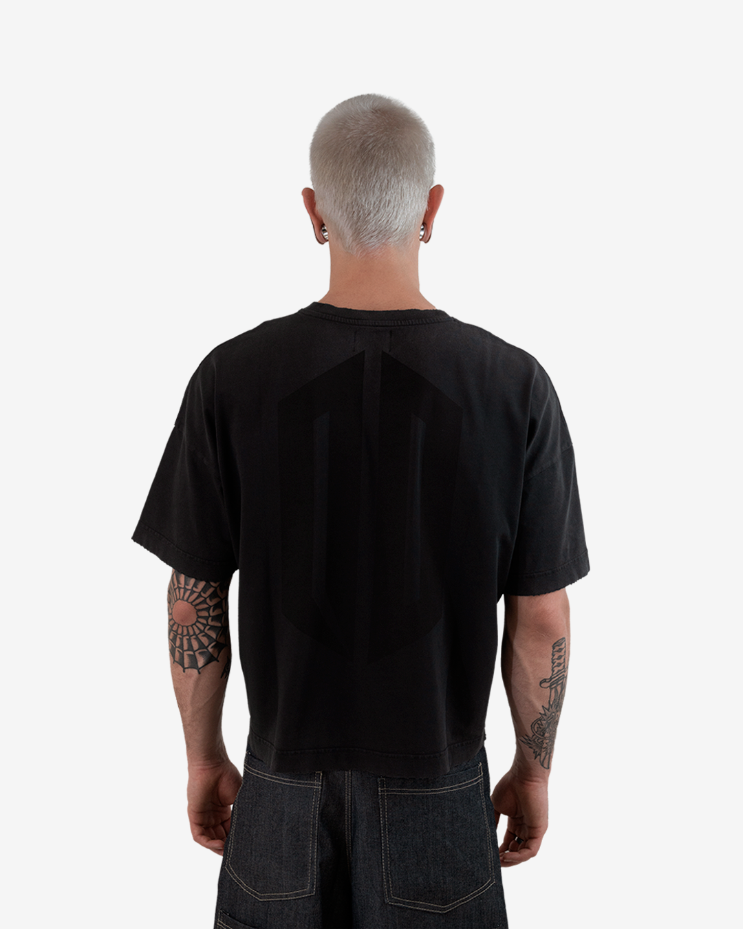 WASHED GREY BOXY TEE