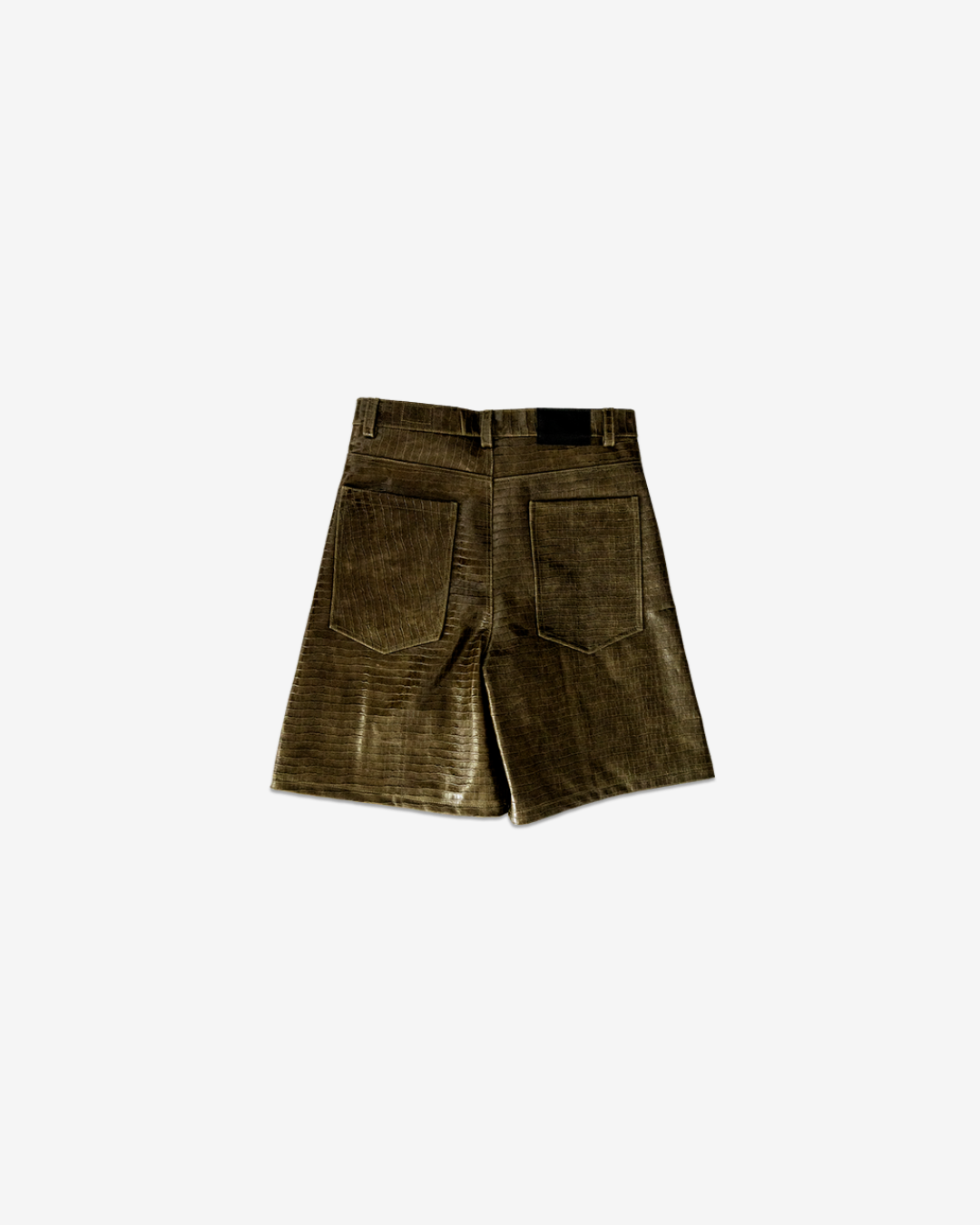 AMERICAN CROCODILE LEATHER SHORTS