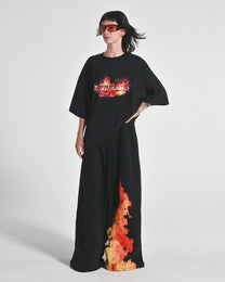 SKULL IN FLAMES TEE